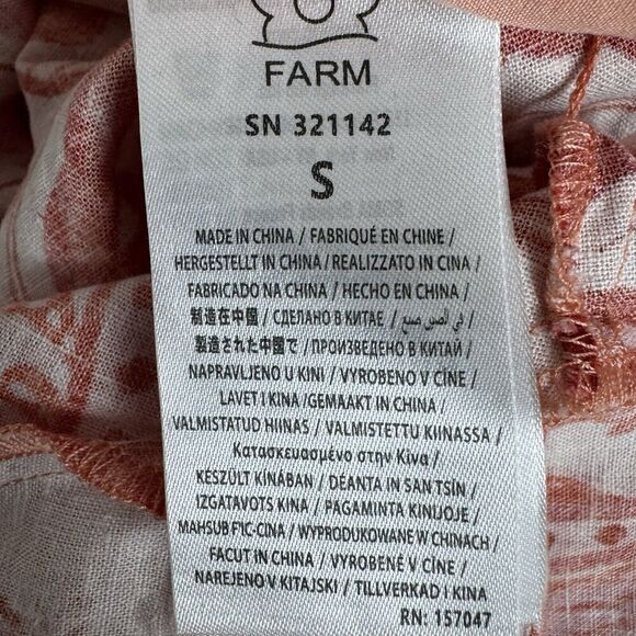 Farm Rio Red Jaipur Crossover Linen Blend Maxi Sundress Women’s Size Small NEW - Picture 14 of 16